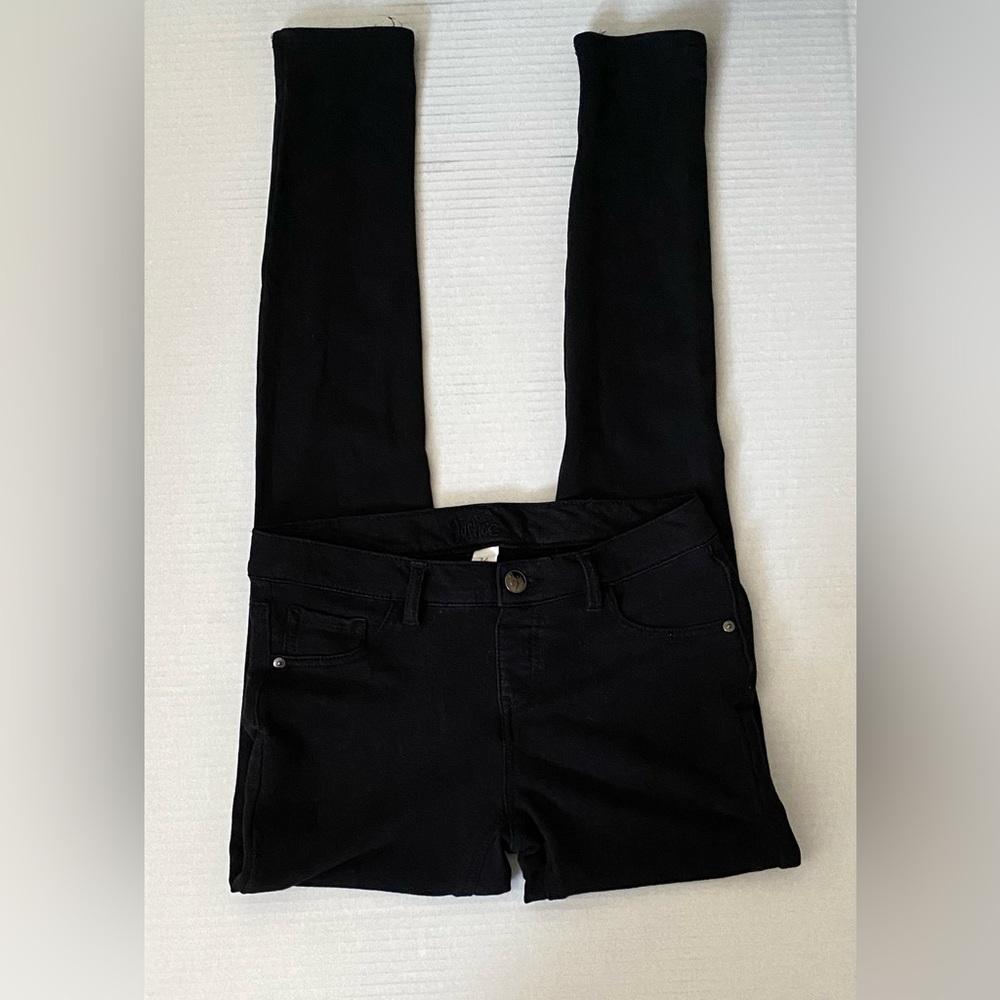 Justice Simply Low Black Jeggings Size 16
Black cotton and elastane Jeggings